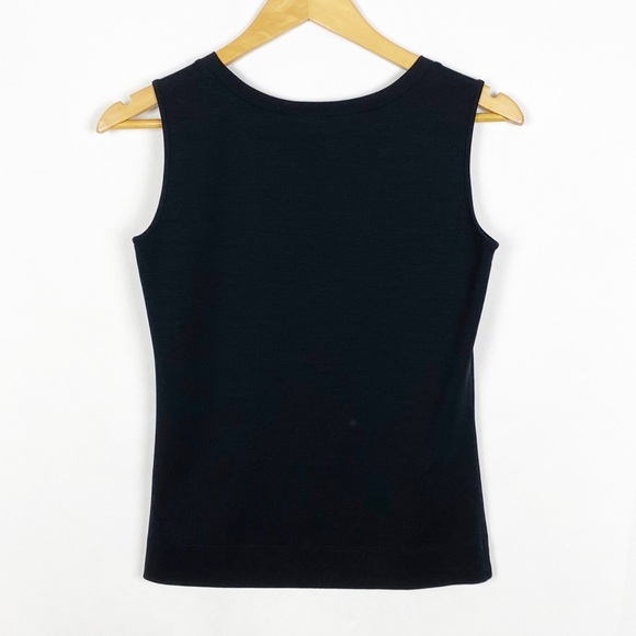 Lafayette 148 New York Black Sleeveless Tank Top Size XS - Picture 2 of 5